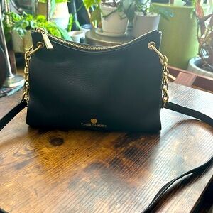Vince Camuto Crossbody Leather Bag w/ Gold Accents